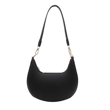 Qfdian New Fashion Underarm Bags High-end Moon-shaped Baseball Bag Showing Luxury Women's Single Shoulder Bag and Handbags